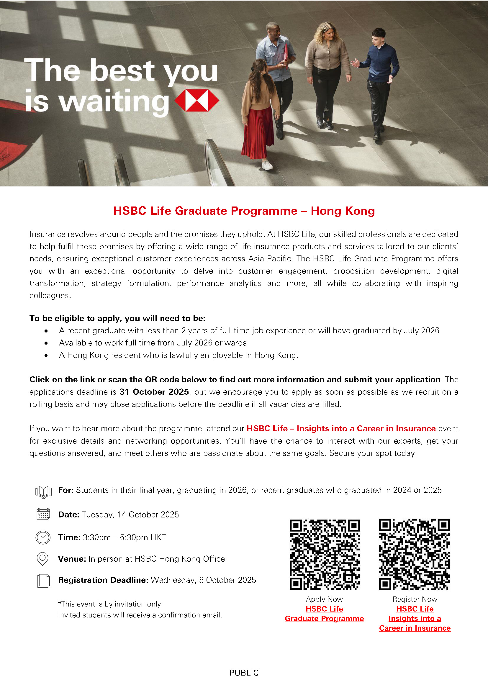 HSBC Life Graduate Programme