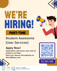 Library recruit Part Time Student Assistants